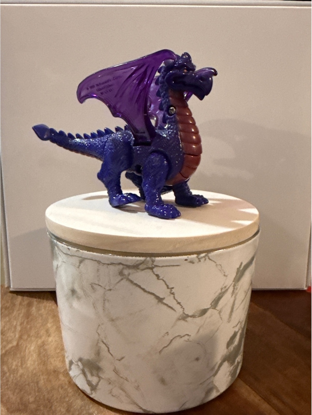 1998 McDonalds Disney Animal Kingdom Purple Dragon Happy Meal Toy